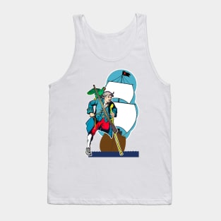 Boat with Pirate Tank Top